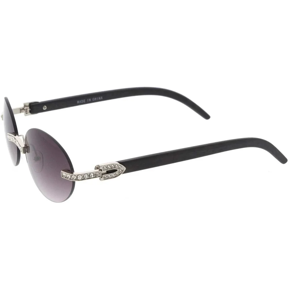Men‎ Sunglasses Silver Frame Black Lens Sophisticated Street Trendy Style UV400